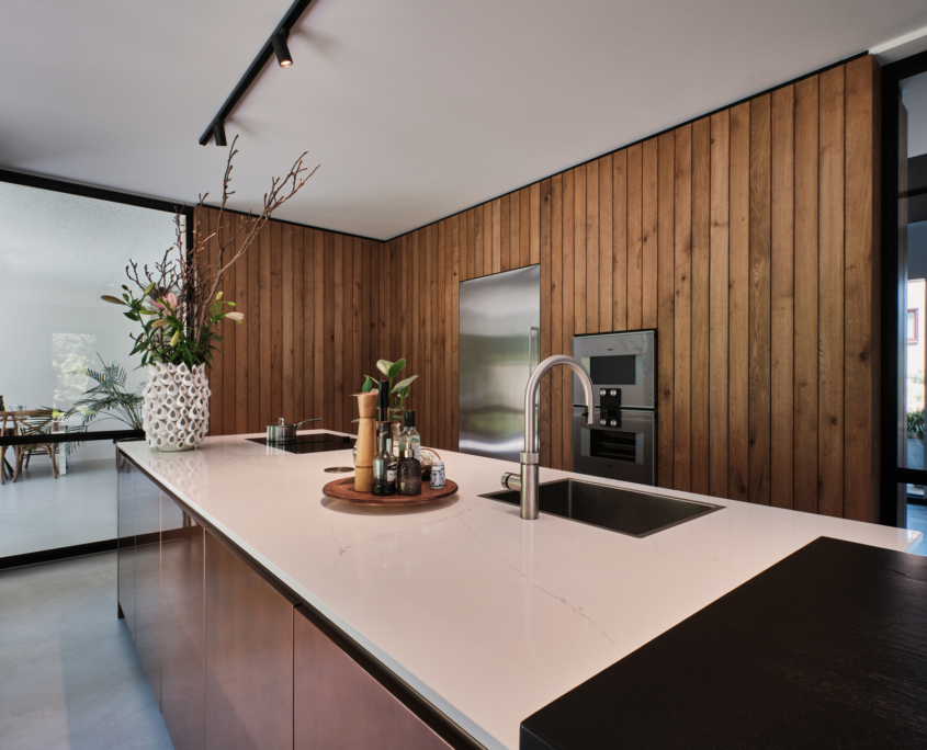 Keuken in koperkleur